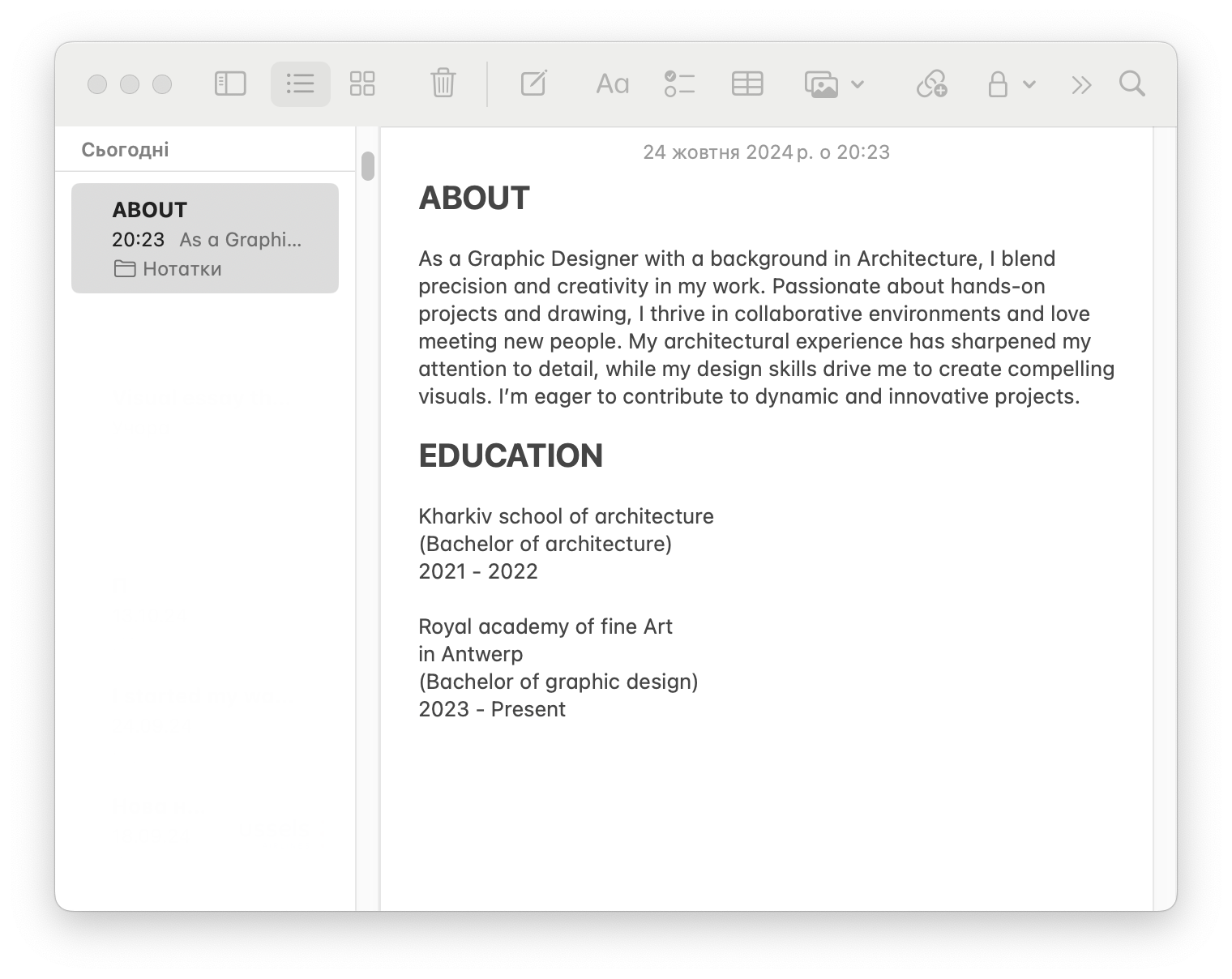 Note About Image